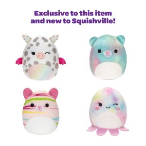 Squishville Play & Display Storage with 20 Squishmallows (4 Rare)