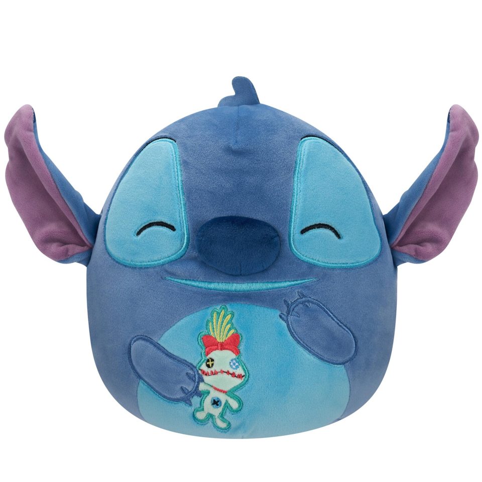 Disney 8-Inch Stitch Holding Scrump