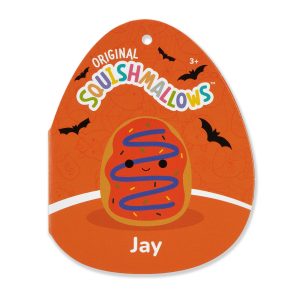 5-Inch Jay the Orange Frosted Donut with Purple Drizzle