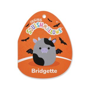 12-Inch Bridgette the Grey and Black Cow Bat